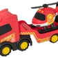 Teamsterz Chunky Trucks Fire Tranporter With Helicotper