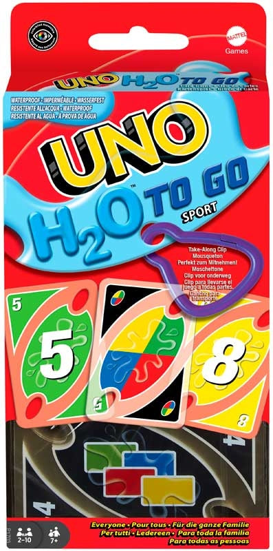 Uno h2o To Go Card Game