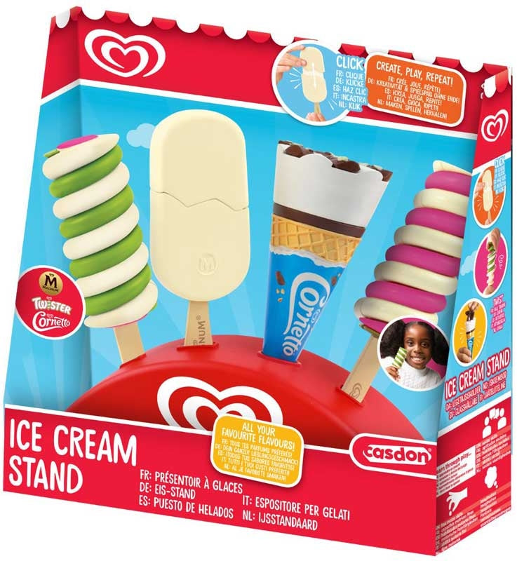 Walls Toy Play Ice Cream Stand And 4 Ice Creams