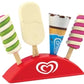 Walls Toy Play Ice Cream Stand And 4 Ice Creams