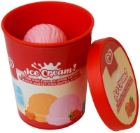 Walls Toy Play Ice Cream Tub - Strawberry & Caramel