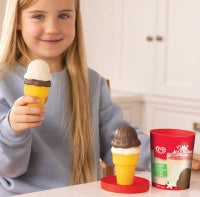 Walls Toy Play Ice Cream Tub - Vanilla & Chocolate