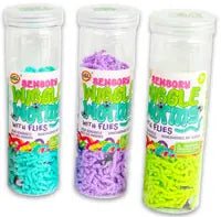 Wiggle Worms With Flies Assorted
