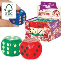 Wooden Extra Large Dice Assorted