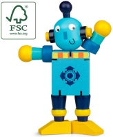 Wooden Flexi Robot Assorted