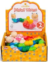 Wooden Jointed Worm Assorted